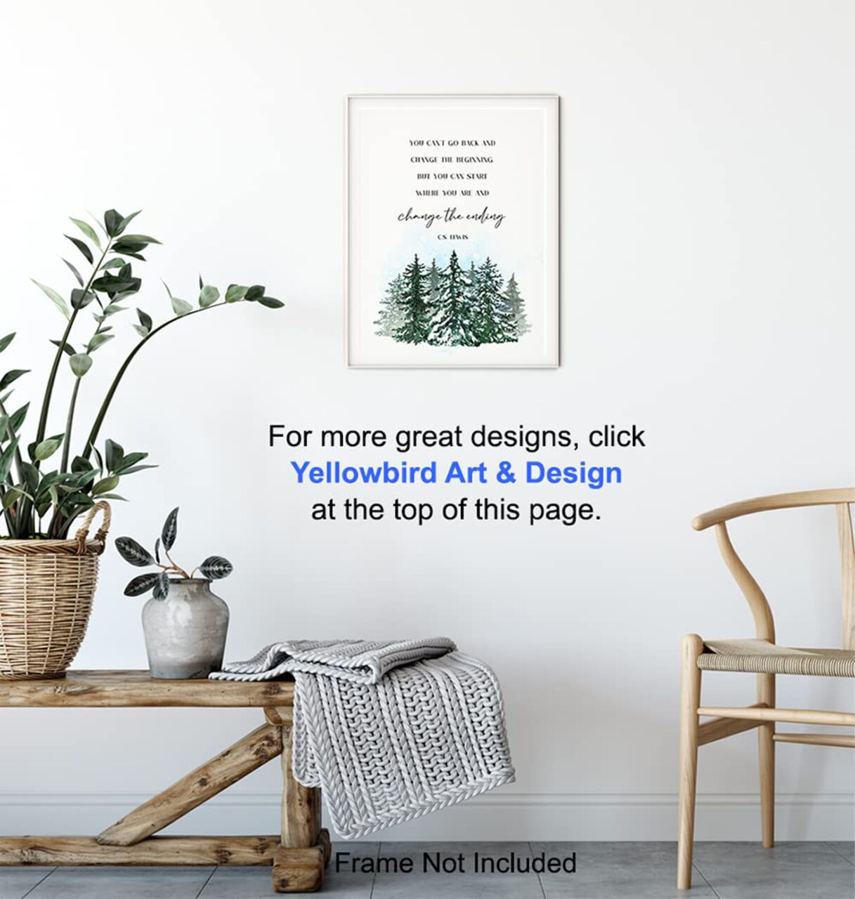 Motivational Positive Inspirational Quotes Decor Wall Art - Uplifting Encouragement Gifts for Women, Men - Uplifting Encouraging Sayings for Wall Decor